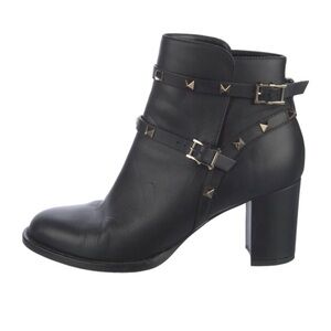 Valentino
Rockstud Accents Leather Moto Boots
